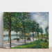 Reproduktion af maleriet Allée de châtaigniers - Alfred Sisley