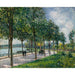 Reproduktion af maleriet Allée de châtaigniers - Alfred Sisley