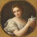 Allegorien om uskyld - Giovanni Domenico Cerrini — vist i et interiør