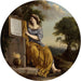 Allegori af den videnskabelige erfaring eller allegorisk figur af geometrien - Laurent de la Hyre — vist i et interiør