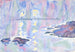 Aquarelle No 73 Blå og Lavendel - Allen Tucker — visning af kunstværket