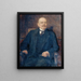 Minister Max Freiherr Hussarek von Heinlein - Alois Johann Josef Delug — indrammet kunstværk på væggen