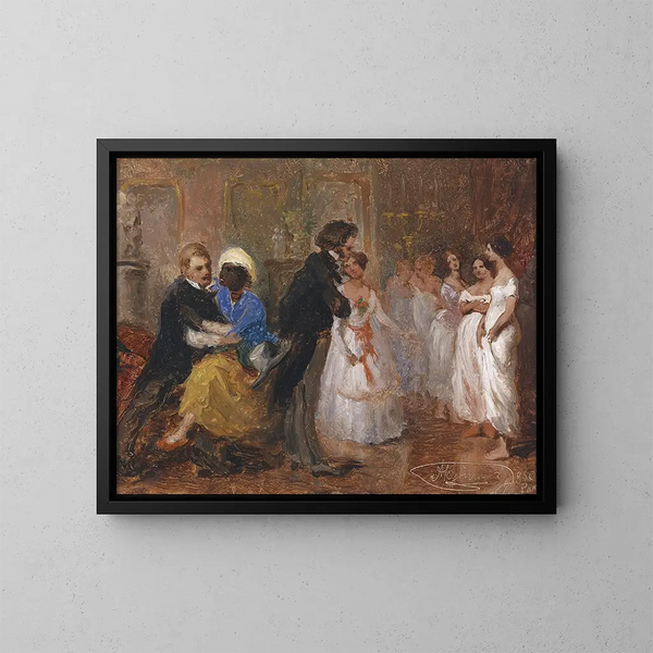 Dames galantes - Alois Schönn — indrammet kunstværk på væggen