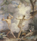 Alpheus, der forfølger Arethusa, reddet af Diana - Arnout Rentinck — visning af kunstværket