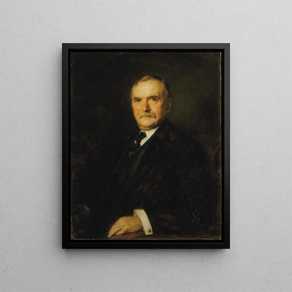 William T. Evans - Alphonse Jongers — indrammet kunstværk på væggen