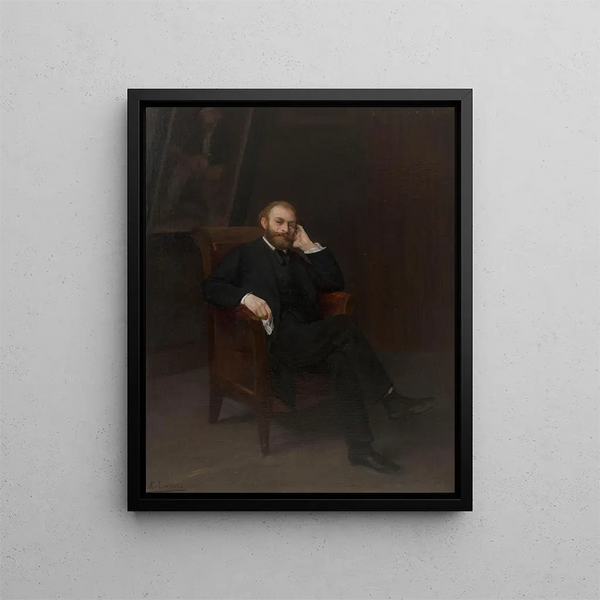 Portrait af Édouard Manet - Alphonse Legros — indrammet kunstværk på væggen