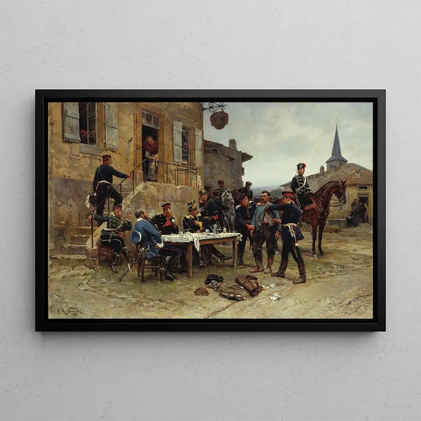 Le porteur de dépêches - Alphonse Marie de Neuville — indrammet kunstværk på væggen