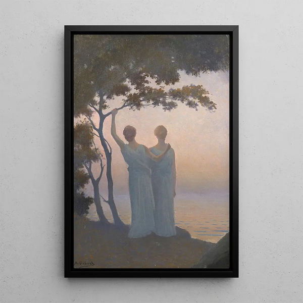 Reproduktion af maleriet Kontemplation - Alphonse Osbert