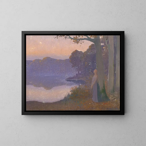 La Muse du lac - Alphonse Osbert — indrammet kunstværk på væggen