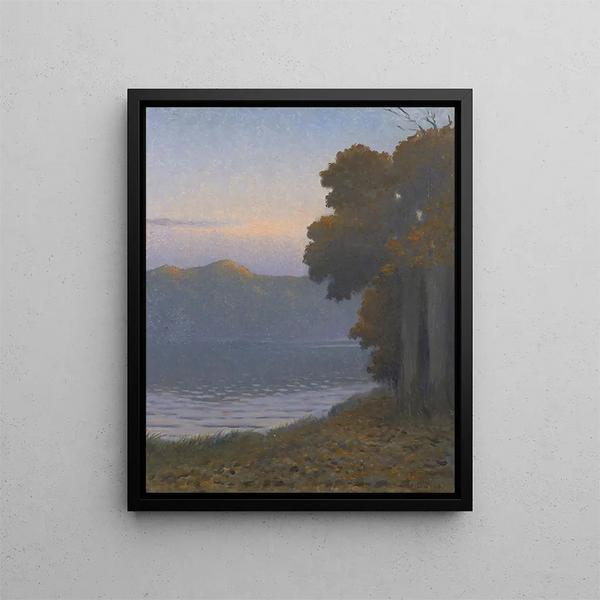 tenen ved dammen - Alphonse Osbert — indrammet kunstværk på væggen