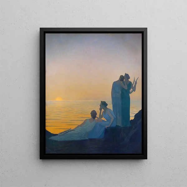 ten antik - Alphonse Osbert — indrammet kunstværk på væggen