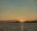 Solnedgang ved Hvaler - Amaldus Nielsen — visning af kunstværket