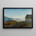 Approche de Hardangerfjord - Amaldus Nielsen — indrammet kunstværk på væggen