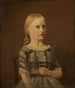 Portræt af kunstnerens kusine, fru Caterine Kamstrup, 12 år - Amaldus Nielsen — visning af kunstværket