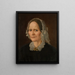 kunstnerens moder - Amaldus Nielsen — indrammet kunstværk på væggen