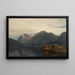 Vue de Hardanger - Amaldus Nielsen — indrammet kunstværk på væggen