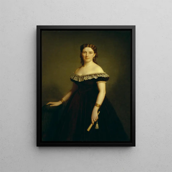 Jane Cederlund - Amalia Lindegren — indrammet kunstværk på væggen