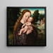 Madonna og Barn - Ambrosius Benson — indrammet kunstværk på væggen
