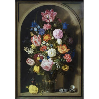 Ambrosius Bosschaert the Elder - Bouquet Of Flowers In A Stone Niche.webp