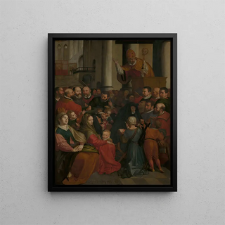 Ambrosius Francken I - Saint Eligius of Noyon Preaches in Antwerp.webp