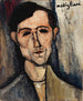 En mand - Amedeo Modigliani — visning af kunstværket