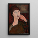 Reproduktion af maleriet Adrienne, kvinde med pandehår - Amedeo Modigliani