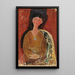 Reproduktion af maleriet Beatrice Hastings siddende - Amedeo Modigliani