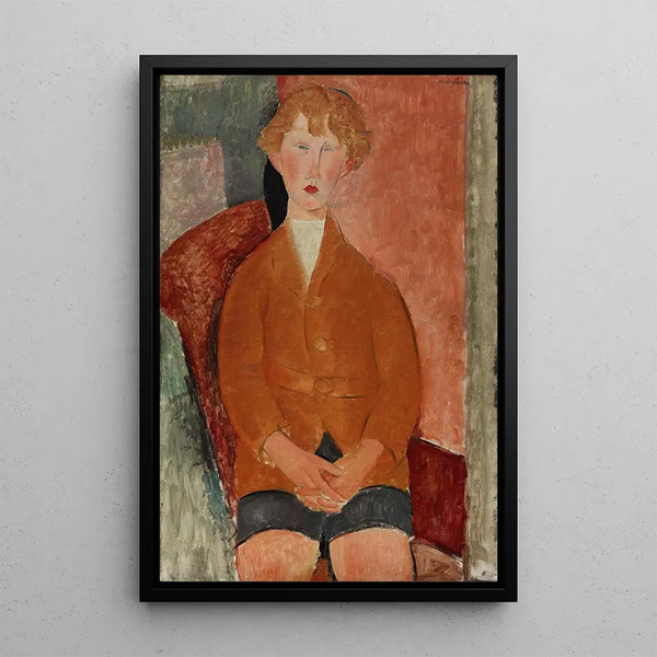 Reproduktion af maleriet Dreng i korte bukser - Amedeo Modigliani