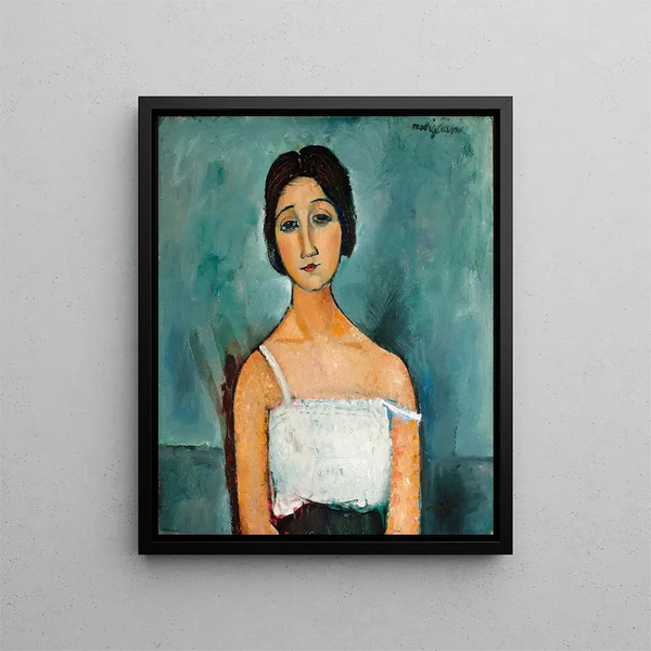 Christine - Amedeo Modigliani — indrammet kunstværk på væggen