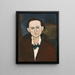 Elena Povolozky - Amedeo Modigliani — indrammet kunstværk på væggen