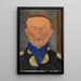 Léon Bakst - Amedeo Modigliani — indrammet kunstværk på væggen