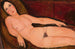 Nøgen på en sofa - Amedeo Modigliani — visning af kunstværket