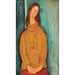 Portrait af Jeanne Hébuterne - Amedeo Modigliani — visning af kunstværket