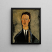 Portrait af kunstneren Léopold Survage - Amedeo Modigliani — indrammet kunstværk på væggen