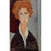 Reproduktion af maleriet Portrait af kvinde - Amedeo Modigliani
