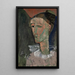 Reproduktion af maleriet Selvportræt i Pierrot - Amedeo Modigliani