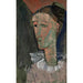 Reproduktion af maleriet Selvportræt i Pierrot - Amedeo Modigliani