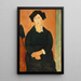 L'Italien - Amedeo Modigliani — indrammet kunstværk på væggen