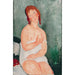 Reproduktion af maleriet af ung kvinde i skjorte 1918 - Amedeo Modigliani