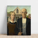 Reproduktion af maleriet American Gothic-maleri af Grant Wood