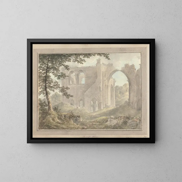 Vues en Angleterre, en Écosse et au Pays de Galles: Voyage en Écosse, Abbaye de Furness - Amos Green — indrammet kunstværk på væggen