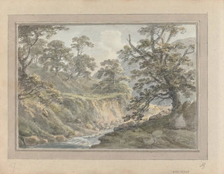 Amos Green - Views in England Scotland and Wales Tour in Scotland Landscape with Stream.webp
