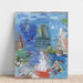 Reproduktion af maleriet Amphitrite - Raoul Dufy