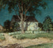 gammel gård, Connecticut - Willard Leroy Metcalf — visning af kunstværket