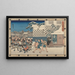 Udfordrende vagterne - Andō Hiroshige — indrammet kunstværk på væggen