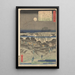 Emonzaka - Andō Hiroshige — indrammet kunstværk på væggen