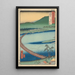 Pont Flotant Funabashi ved Etchu Præfektur - Andō Hiroshige — indrammet kunstværk på væggen