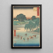 Fujieda - Andō Hiroshige — indrammet kunstværk på væggen