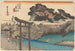 Temple Fujisawa Yugyōji - Andō Hiroshige — visning af kunstværket