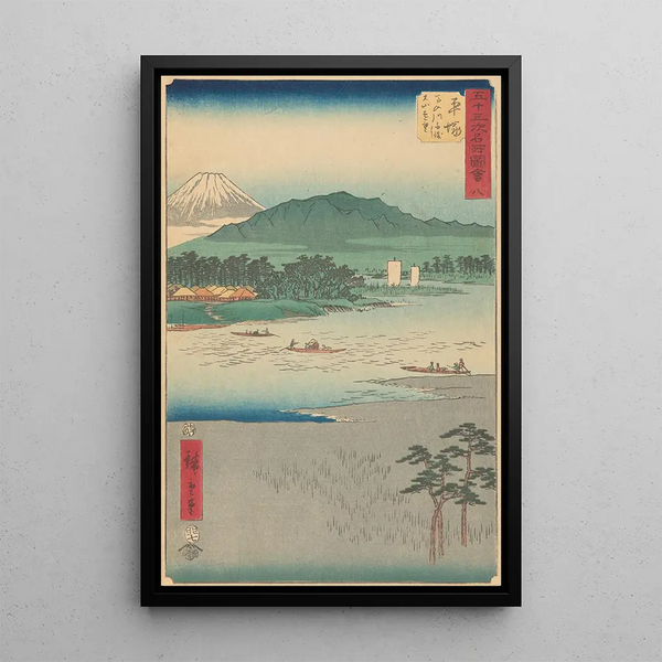 Hiratsuka - Andō Hiroshige — indrammet kunstværk på væggen